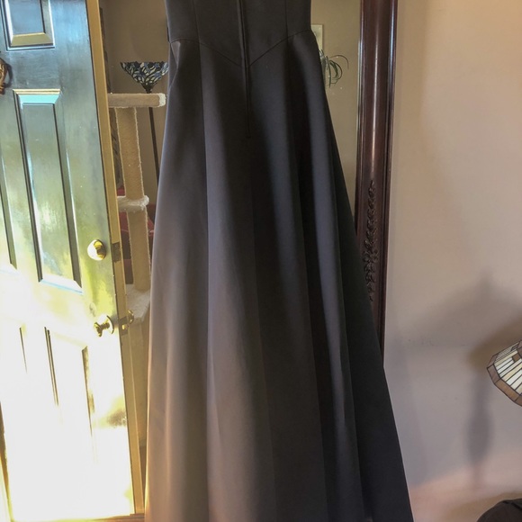 Michaelangelo Strapless Full-Length Black Gown 2 - Picture 5 of 6